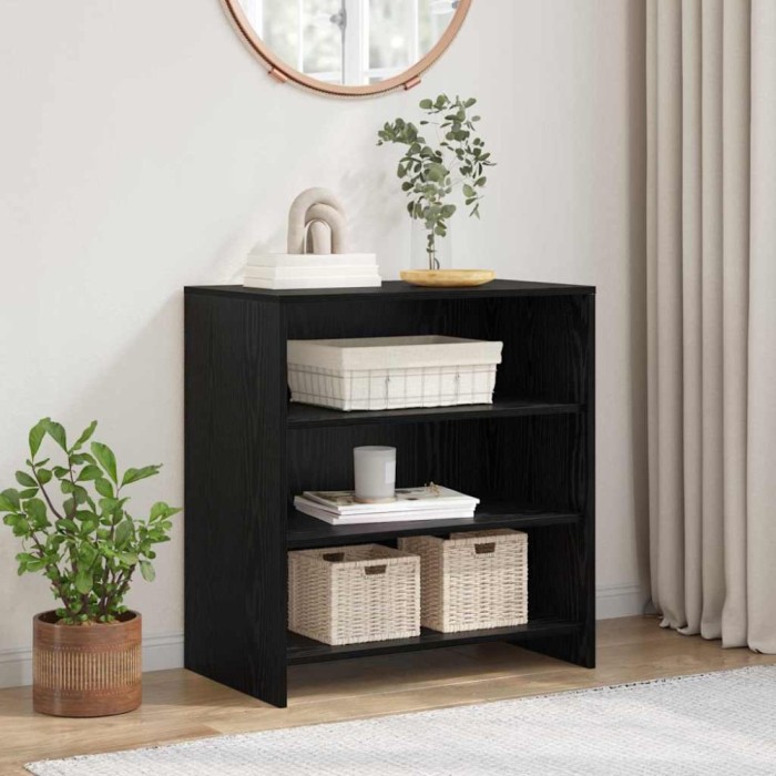 vidaXL Bufet Negru 70 x 41 x 75 cm Lemn compozit 875227