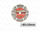 Disc diamantat segmentat 85 mm x 10 mm DRY RAIDER, Raider Power Tools