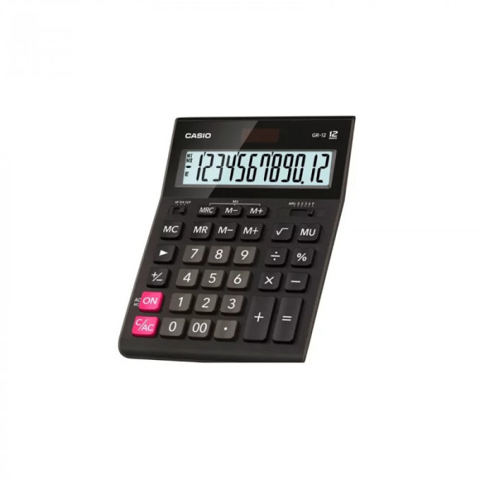 Calculator de birou Casio GR-12-W-EP 12 digits negru