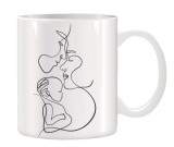 Cana alba ceramica personalizata pentru Familie, INOVATIX&reg;. 330ml, Oem
