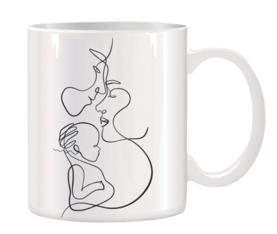 Cana alba ceramica personalizata pentru Familie, INOVATIX&amp;reg;. 330ml foto