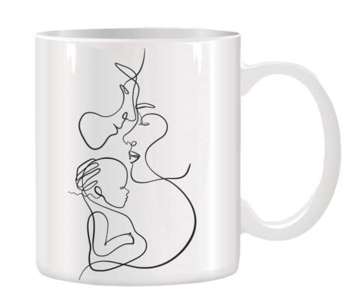 Cana alba ceramica personalizata pentru Familie, INOVATIX&reg;. 330ml