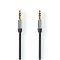 Cablu Audio Stereo Nedis Jack 3.5 mm - 3.5 mm 1m negru
