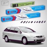 Cumpara ieftin Ștergătoare Citro&euml;n C5 Break Gen 1 (DE) Estate 2001-2003 | Set Față și Spate Flat Premium &ndash; TeamCar&reg;