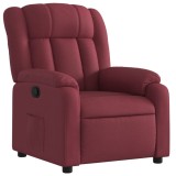 Cumpara ieftin Fotoliu rabatabil, rosu vin, material textil