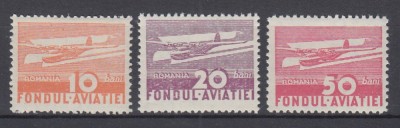 ROMANIA 1936 FONDUL AVIATIEI AEROPORT SERIE MNH foto