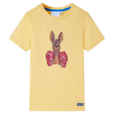 Tricou pentru copii cu maneci scurte, galben, 104 GartenMobel Dekor