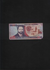 Mozambic Mozambique 5000 5.000 meticais 1991 seria9424342