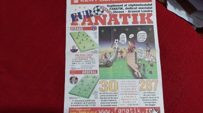 Supliment Fanatik Steaua - Arsenal foto