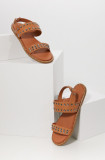 Cumpara ieftin Answear Lab sandale de piele femei, culoarea maro