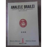 ANALELE BRAILEI 1934-1936, 1938-1940. REVISTA DE CULTURA REGIONALA (EDITIE ANASTASICA)-COLECTIV-232016
