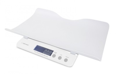 Cantar electronic 2 in 1 LCD pentru bebelusi Esperanza El Nino, oprire automata, precizie 0.01kg, functie tara, alb foto