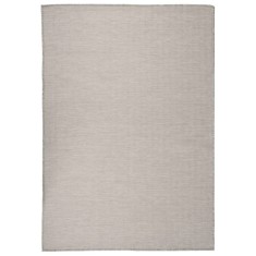vidaXL Covor de exterior, gri taupe, 160x230 cm, țesătură plată