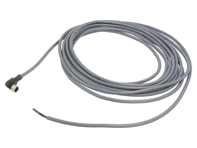 Cablu de conectare M8 &icirc;n unghi 5m 60VAC 3A 75VDC