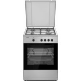 Aragaz pe Gaz Heinner HFSC-SME66ISL, 4 arzatoare, Suport email, Capac metalic, Aprindere electrica