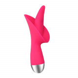 Vibrator Flower 10 Moduri Vibratii Silicon USB Fucsia Guilty Toys