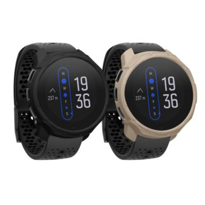 Set 2 huse kwmobile pentru Suunto 9 Peak/9 Peak Pro, Silicon, Negru/Bej, 61146.01 foto