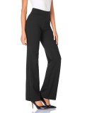 Tapata Pantaloni largi la gleznă din material elastic pentru femei, talie &icirc;naltă, pantaloni de birou, pantaloni de lucru, control al abdomenului, pant