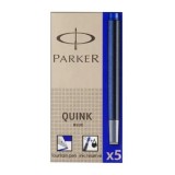 Cumpara ieftin Patroane cerneala, Parker, Quink, albastru, 5 bucati/set