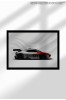 Poster Canvas cu Supercar Modern &ndash; Print Digital Ne&icirc;nramat pe P&acirc;nză Mată - 1406 Mission R 2022 | A3 (29.7 x 42 cm)