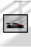 Poster Canvas cu Supercar Modern &ndash; Print Digital Ne&icirc;nramat pe P&acirc;nză Mată - 1406 Mission R 2022 | A3 (29.7 x 42 cm)