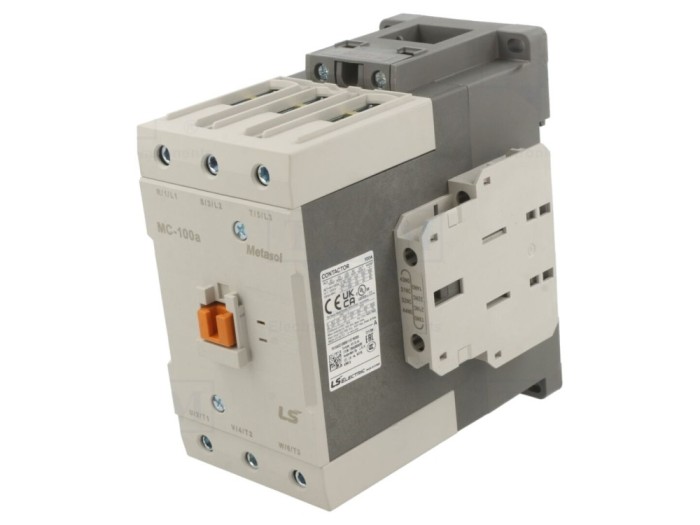 Contactor 3P NO, 24VAC, 100A