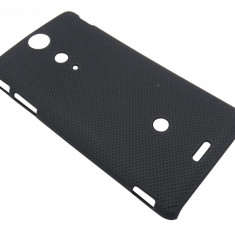 Husa tip capac spate neagra (cu puncte) pentru Sony Xperia TX (LT29i)