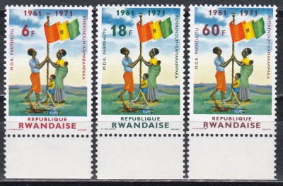 Ruanda 1972 - A 10-a aniversare a Republicii, MNH foto