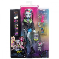 Papusa cu animal de companie, Monster High, Frankie Refresh, HXH73