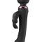 Vibrator Wand&amp;Rabbit Great Mix, 10+10 Moduri Vibratii Puternice, Silicon, USB, Negru, 24.6 cm, Mokko Toys, Velvet Obession