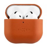 Husa Fixed PodsLeather pentru Apple AirPods 4, Maro