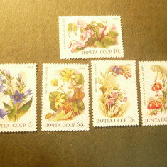 Serie URSS 1988 - Flora , 5 valori