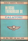 HST C2001 Mersul trenurilor de călători 1987-1988