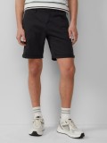 Q/S by s.Oliver Pantaloni scurti chino barbati, John, cu talie medie si croiala Regular fit, Negru, W29