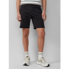 Q/S by s.Oliver Pantaloni scurti chino barbati, John, cu talie medie si croiala Regular fit, Negru, W29
