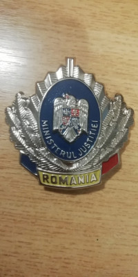 QW14 - Emblema militara - anii 1990 - justitie - piesa de colectie foto
