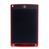 Tableta digitala pentru scris si desenat, diagonala 10 inch, ecran LCD, buton de stergere, pentru copii, stilou inclus, rosu, Dactylion&reg;