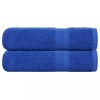 VidaXL Prosoape de baie 2 buc Albastru 100x150 cm 360 g/m&sup2; 100% bumbac