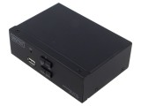 DIGITUS DS-12851 &Icirc;ntrerupător KVM USB 2.0 Negru 4K UHD 2160p