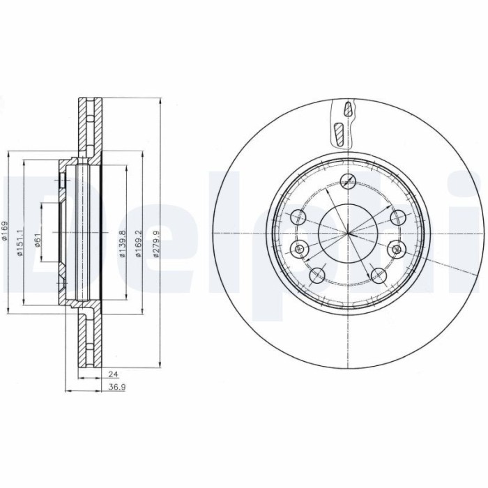 DELPHI BG4317C Disc frana