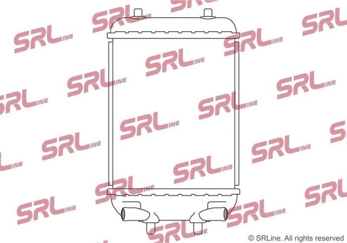 Radiator Audi A4, A5, A6, A7; Bentley Continental Gt 18, Flying Spur 19, motor: 2.9 V6 T, radiator auxiliar, 235x190x40, SRLine, Aluminiu/ Plastic