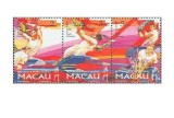 Macau 1997 - Festivalul Dragonului Betiv, triptic neuzat