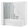 Panou Cada Pliabil 120cm REA Agat-3 Sticla Transparenta