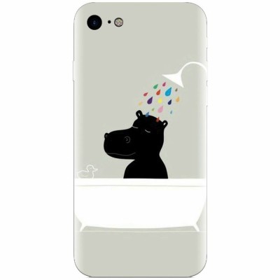 Husa silicon pentru Apple Iphone 6 Plus, Hippo Bath foto