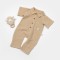 Salopeta cu maneca scurta si nasturei Sheep, 100% bumbac - Apricot, BabyCosy (Marime: 9-12 luni)