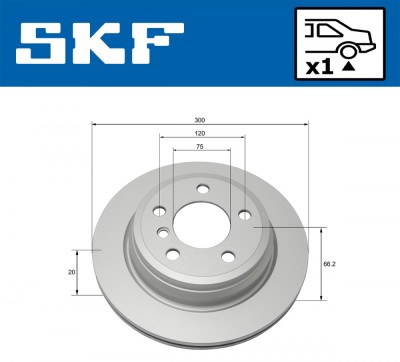 SKF VKBD 90120 V1 Disc frana foto