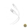 Cablu USB-A la MicroUSB XO Design NB212, 18W, 1m, Alb - Incarcare Rapida &amp; Transfer Date