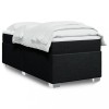 VidaXL Pat box spring cu saltea, negru, 90x200 cm, textil 3285104