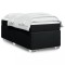 vidaXL Pat box spring cu saltea, negru, 90x200 cm, textil 3285104