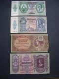 Lot 4 buc. DIFERITE Ungaria pengo 1930 - 1945